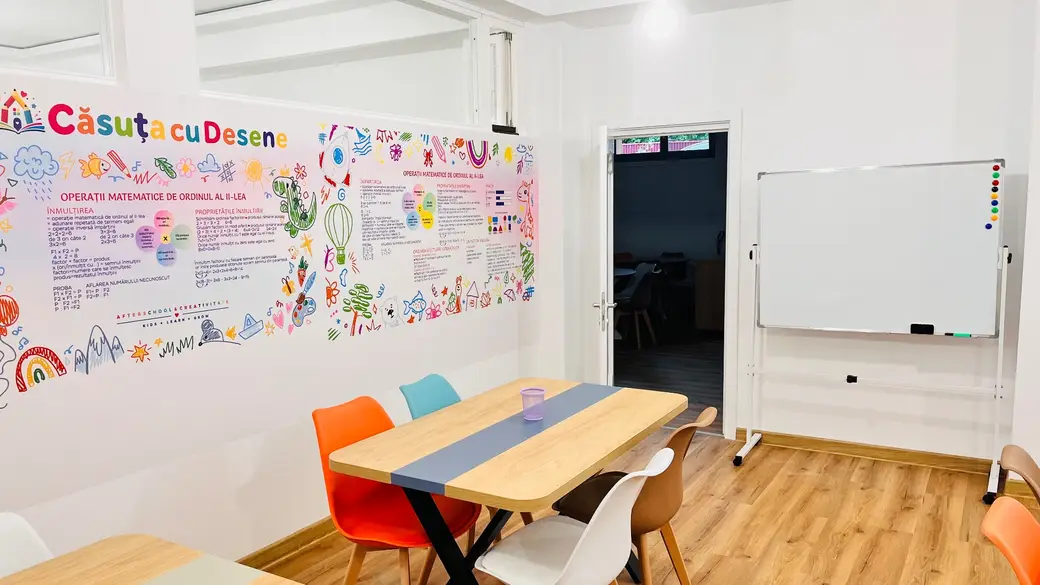 Sala de curs la Căsuța cu Desene